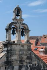 Large Church bells ring loud and deep when you pull the rope